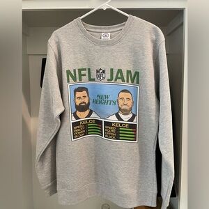 Travis & Jason Kelce New Heights NFL Jam Sweatshirt